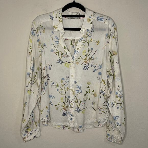 Scotch & Soda Floral Blouse - White and Blue - Picture 3 of 10